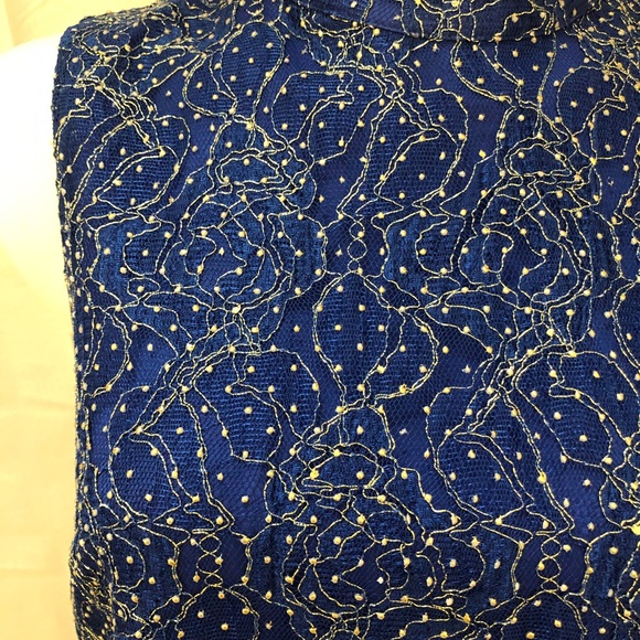 Anthropologie Sunday in Brooklyn S Blue Beaded Top - Picture 2 of 10